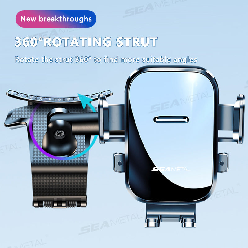 360 Degree Rotation Dashboard Cell Phone Holder for Car Clip Mount Stand Suitable for 4 to 7 inch Smartphones