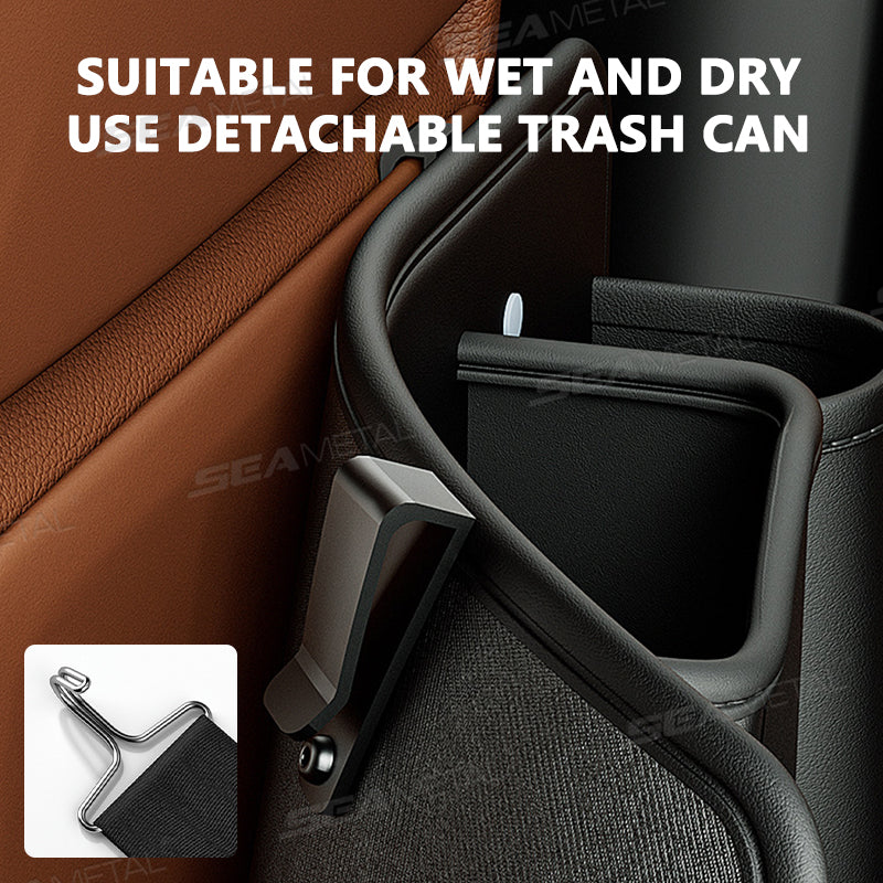 SEAMETAL Car Seat Back Anti Kick Pad Short Leather Auto Backseat Protector