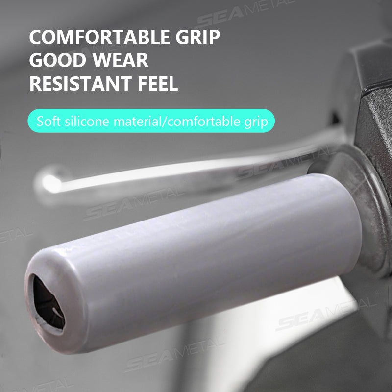 SEAMETAL Self Shrinking Motorcycle Handlebar Cover Silicone Non-Slip Anti Vibration Motorcycle Grip Cover Sleeve Universal Type