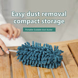 SEAMETAL Extendable Handle Feather Duster Telescopic Car Dust Brush Cobweb Brush Catcher Mites Gap Dust Car Home Cleaning Tools