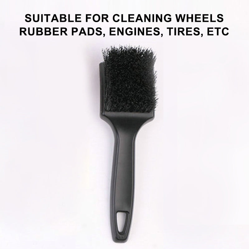 SEAMETAL Car Wheel Cleaning Brush Long Handle Bristle Brush Anti-slip Suspended Design