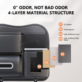 SEAMETAL PU Leather Car Seat Back Organizer Large Capacity Storage Bag