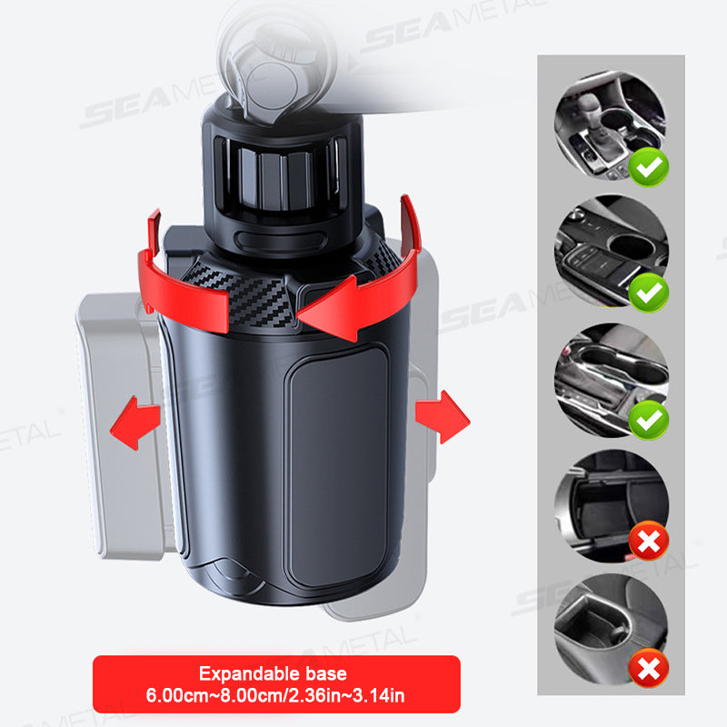 SEAMETAL Car Food Tray Portable Car Dining Table with Mobile Phone Holder