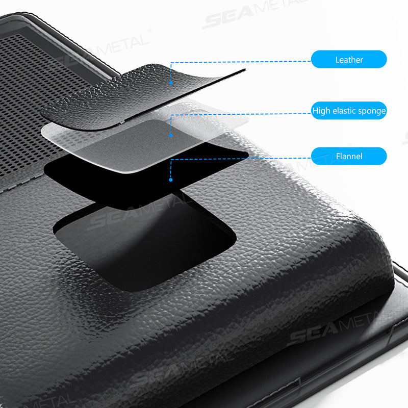 SEAMETAL Universal Car Trunk Organizer Large Capacity Leather Rear Seat Storage Cargo Rack Removable Seat Back Hanging Organizer