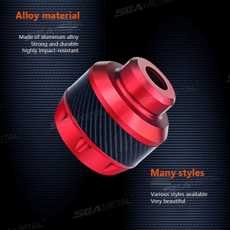 SEAMETAL Aluminum Alloy Motorcycle Crash Protector Scooter Wheel Front Fork Frame Falling Protection Pads Sliders