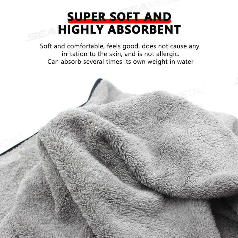 SEAMETAL 120X50CM Car Drying Towel Ultra-Soft Microfiber Auto Cleaning Cloth