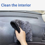 SEAMETAL Thickened Coral Fleece 1200gsm Car Cleaning Towel Super Absorbent Microfiber Cleaning Cloth Home Window Detailing Rag
