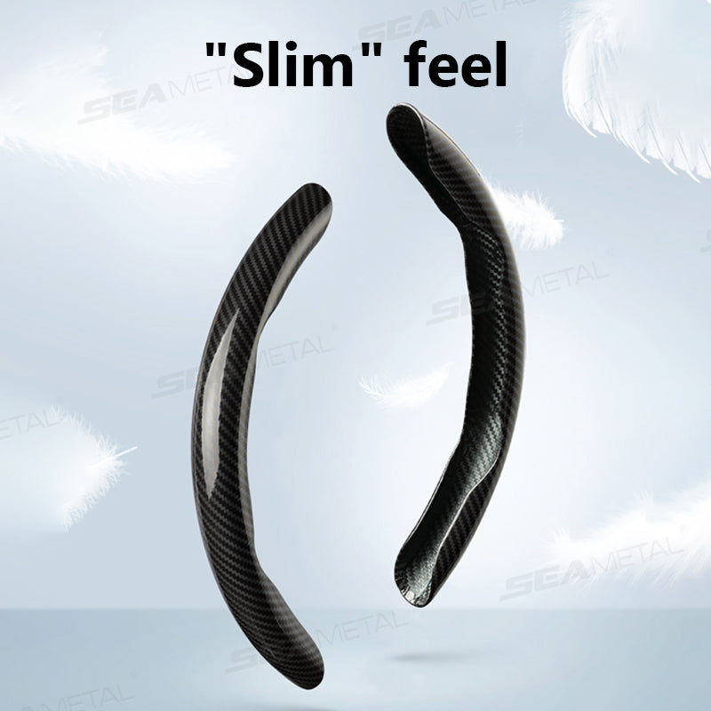 SEAMETAL Carbon Fiber Car Steering Wheel Cover Anti Slip Steering Wheel Protector Cover Durable Wear-resistant