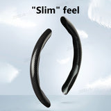 SEAMETAL Carbon Fiber Car Steering Wheel Cover Anti Slip Steering Wheel Protector Cover Durable Wear-resistant