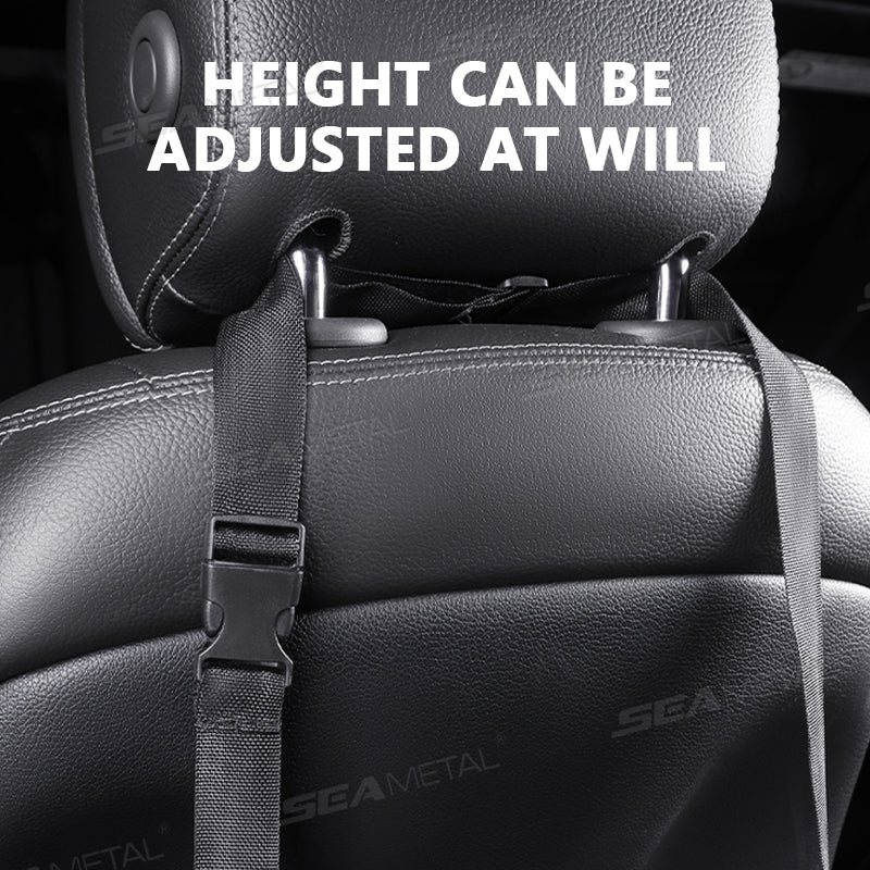 SEAMETAL Portable Car Seat Footrest Rear Seat Support, Adjustable Foot Pad