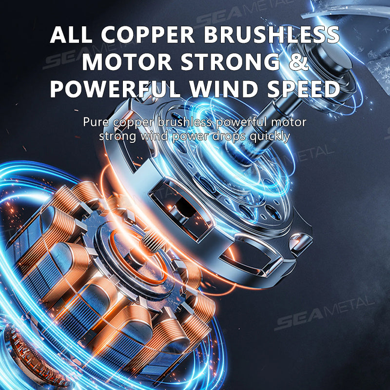 SEAMETAL Cooling Car Fan Headrest USB Fans For Car Rear Seat Free-Adjustment 3-Speed Strong Wind Auto Fan