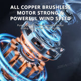 SEAMETAL Cooling Car Fan Headrest USB Fans For Car Rear Seat Free-Adjustment 3-Speed Strong Wind Auto Fan