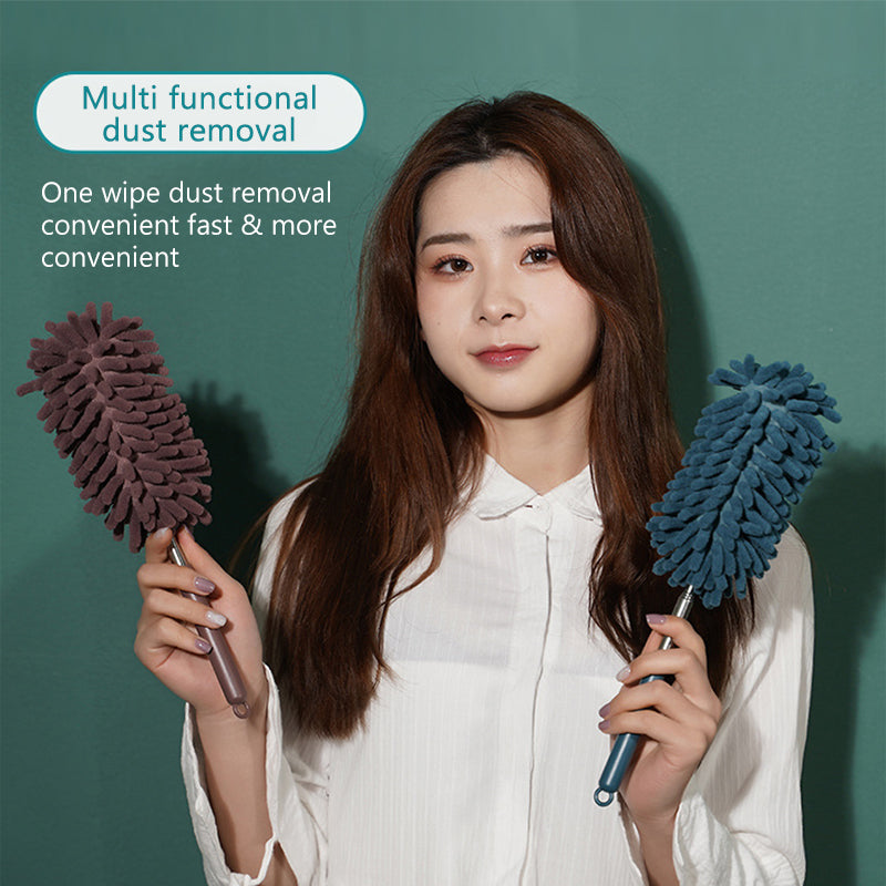 SEAMETAL Extendable Handle Feather Duster Telescopic Car Dust Brush Cobweb Brush Catcher Mites Gap Dust Car Home Cleaning Tools