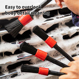 SEAMETAL 13pcs Car Cleaning Brush Set Car Detail Cleaning Gloves with Towel Sponge