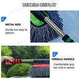 SEAMETAL Microfiber Car Wash Mop Retractable Handle Dust Remover Wax Brush