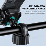 SEAMETAL Motorcycle Bicycle Phone Holder Moto Rearview Mirror Handlebar Mount