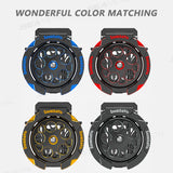 SEAMETAL Foldable Turntable Motorcycle Cup Holder CNC Metal Anti-Vibration Water Cup Bracket Kettle Holder Modified Accessories