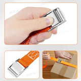 SEAMETAL 3/4/6m Car Cargo Lashing Straps with Buckle Tie-Down Belt Tow Rope Strong Ratchet Fixing Belt for Motorcycle Bicycle