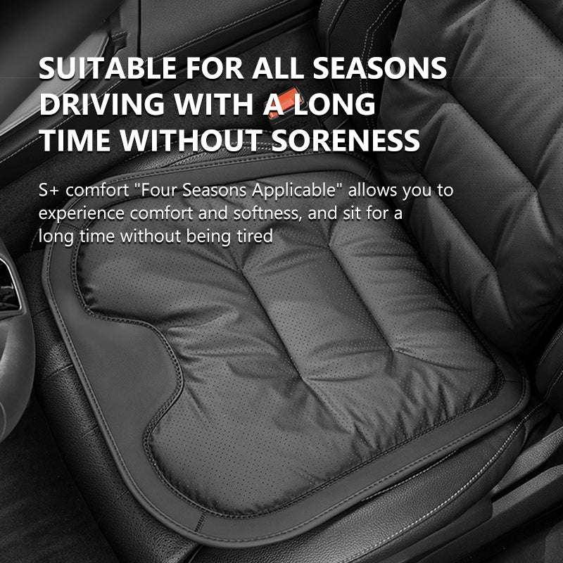 SEAMETAL Universal Car Seat Cover Nappa Leather Car Seat Cushion Protector Mat