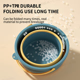 SEAMETAL 5/10L Portable Folding Bucket Thickened Silicone Fishing Camping Bucket