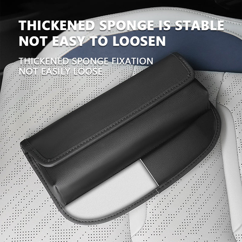 SEAMETAL Car Seat Storage Bag Leather Seat Gap Storage Pocket Slit Side Filler Box Car Interior Crevice Organizer Box