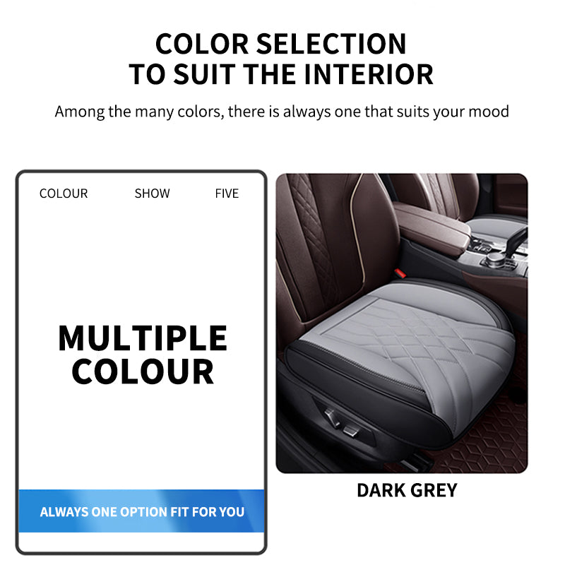 SEAMETAL Universal Car Seat Cover Breathable PU Pad Mat for Auto Chair Cushion