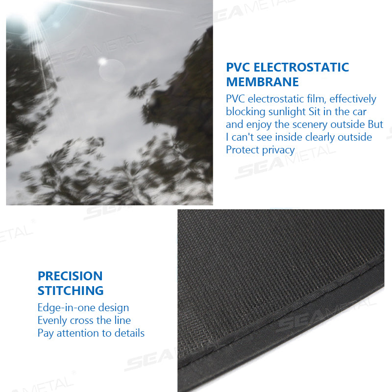 SEAMETAL 2pcs Car Sun Shade UV Protection Car Window Sunshade Side Mesh