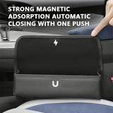SEAMETAL Car Seat Storage Bag Leather Seat Gap Storage Pocket Slit Side Filler Box Car Interior Crevice Organizer Box