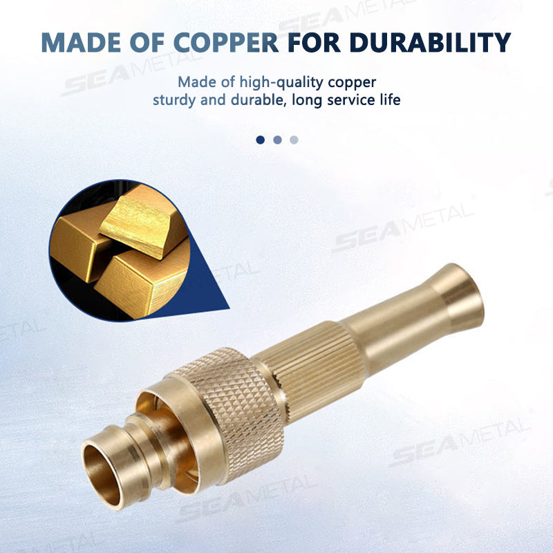 SEAMETAL High Pressure Brass Hose Nozzle Adjustable Car Wash Switch Nozzle