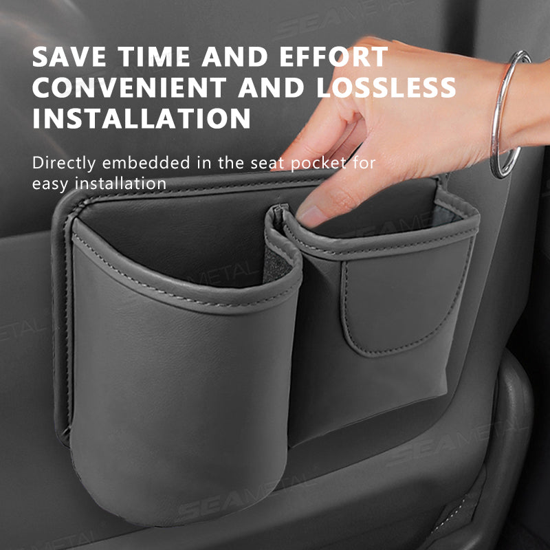 SEAMETAL Car Door Cup Holder Storage Bag Multi-functional Car Seat Back Drink Rack Organizer Pocket Universal Water Cup Holder