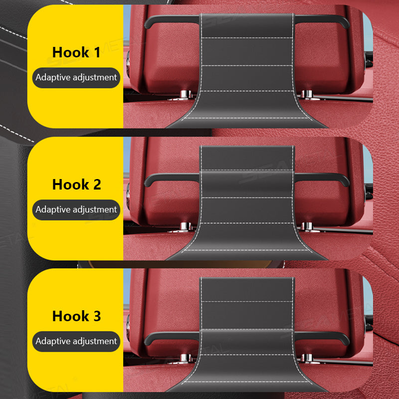 SEAMETAL Car Seat Back Storage Box Multifunctional Cup Holders Phone Stand Tissue Box