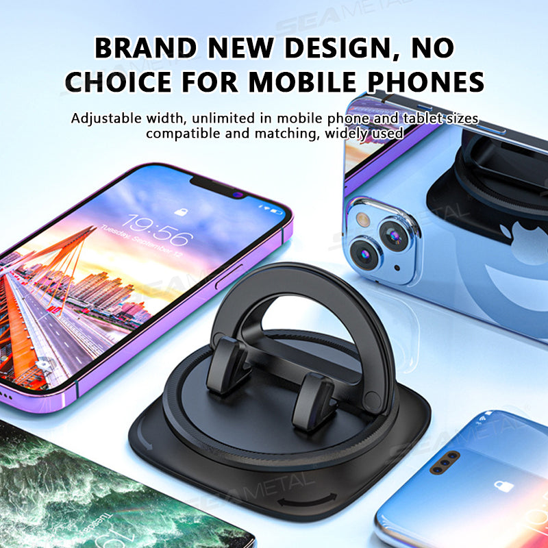 SEAMETAL Dashboard Car Phone Mount Adjustable 360° Rotation Phone Holder