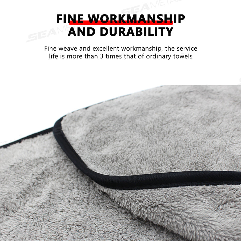 SEAMETAL 120X50CM Car Drying Towel Ultra-Soft Microfiber Auto Cleaning Cloth