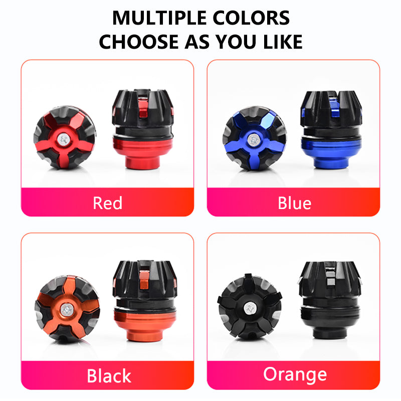 SEAMETAL Universal Front Suspension Protection Cup Frame Slider Falling Protector For Motorcycle Scooter E-Bike Aluminum And ABS