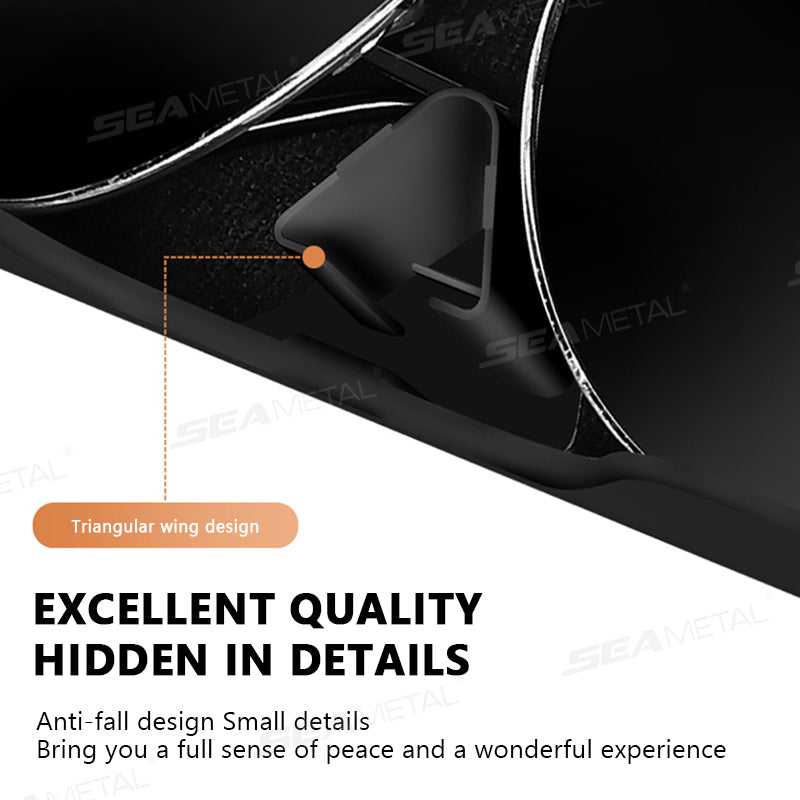 SEAMETAL Car Glasses Box Portable Press Switch Sunglasses Holder Driving Glasses Case Car Sun Visor Lenses Storage Box