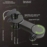 SEAMETAL Cooling Car Fan Headrest USB Fans For Car Rear Seat Free-Adjustment 3-Speed Strong Wind Auto Fan