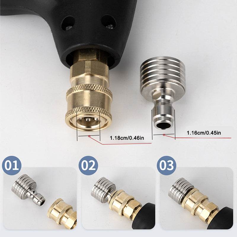 SEAMETAL High Pressure Water Gun Interface Washing Nozzle Stainless Steel