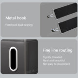 SEAMETAL Large Capacity PU Leather Car Seat Back Organizer with Tissue Holder