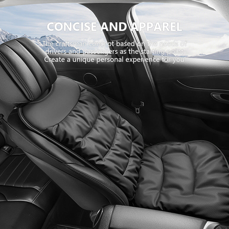 SEAMETAL Car Seat Cover Nappa Leather Car Seat Cushion Protector Winter Warm Seat Mat Soft Breathable Seat Cover Pad Accessories