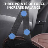 SEAMETAL Portable Car Seat Footrest Rear Seat Support, Adjustable Foot Pad