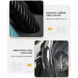 SEAMETAL Carbon Fiber Car Steering Wheel Cover Anti Slip Steering Wheel Protector Cover Durable Wear-resistant