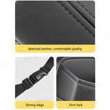 SEAMETAL Car Seat Side Storage Bag PU Leather Hanging Auto Seat Organizer Tissue Bag Water Cup Holder
