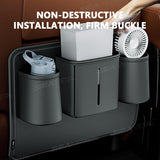 SEAMETAL Car Seat Back Anti Kick Pad Short Leather Auto Backseat Protector