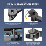 SEAMETAL Dual Head Car Fan Rotatable Rear Seat Dual Fan USB Rechargeable 3-Speed Adjustable Air Cooling Fan