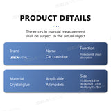 SEAMETAL 4Pcs Extended Car Door Bumper Strip Transparent Car Body Protector Sticker