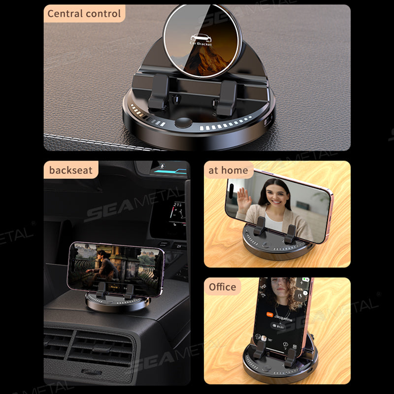 Cell Phone Car Mount, Multifunctional Car Dashboard Mobile Phone Holder, 360 Rotatable Non Slip Mat Universal Car Phone Stand Hands Free