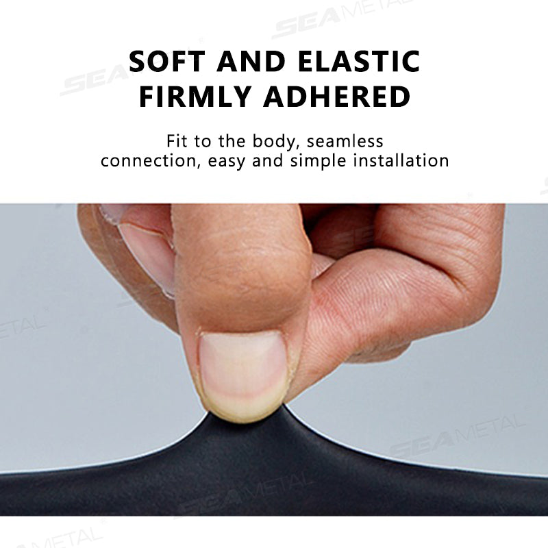 SEAMETAL Car Door Rubber Seal Strips D Shaped Noise Insulation Weatherstrip Rubber Strips For Auto Truck Window Weather Strip