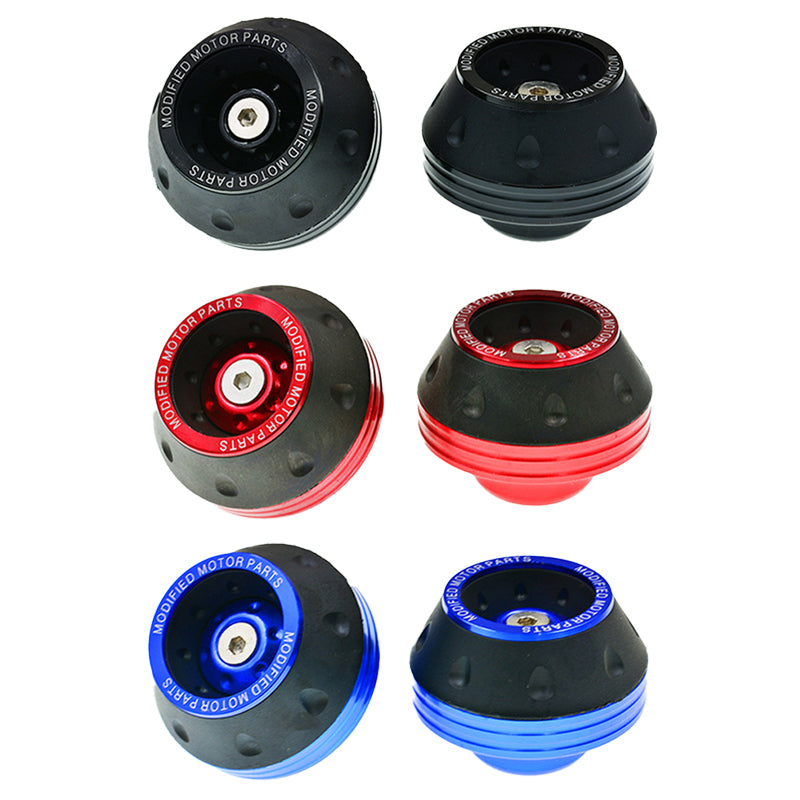SEAMETAL Universal Motorcycle Anti-drop Fork Slider Cup Aluminum Alloy Frame Wheel Slider Protector Scooter Modification Front Fork Cup