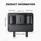 SEAMETAL Car Seat Back Anti Kick Pad Short Leather Auto Backseat Protector