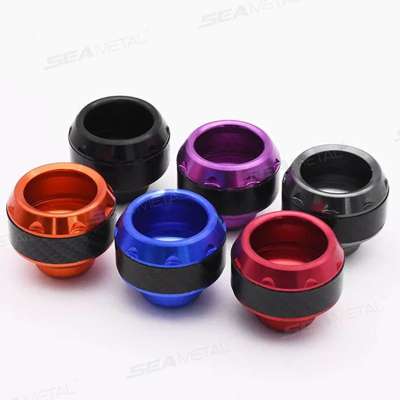 SEAMETAL Aluminum Alloy Motorcycle Crash Protector Scooter Wheel Front Fork Frame Falling Protection Pads Sliders